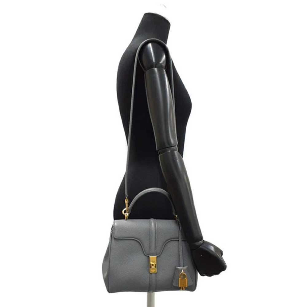 Celine 16 Bag Calfskin Leather 2way Shoulder Bag - Picture 9 of 9